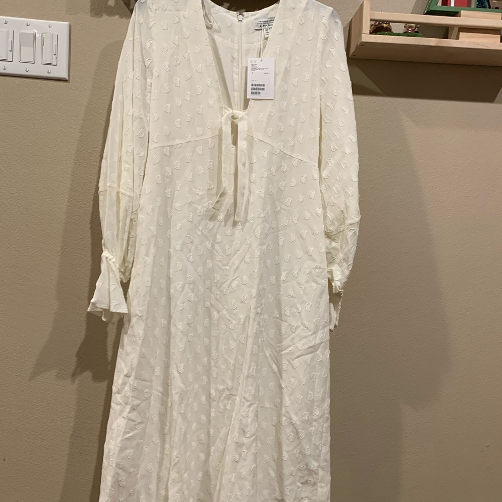 & other stories womens cream maxi dress